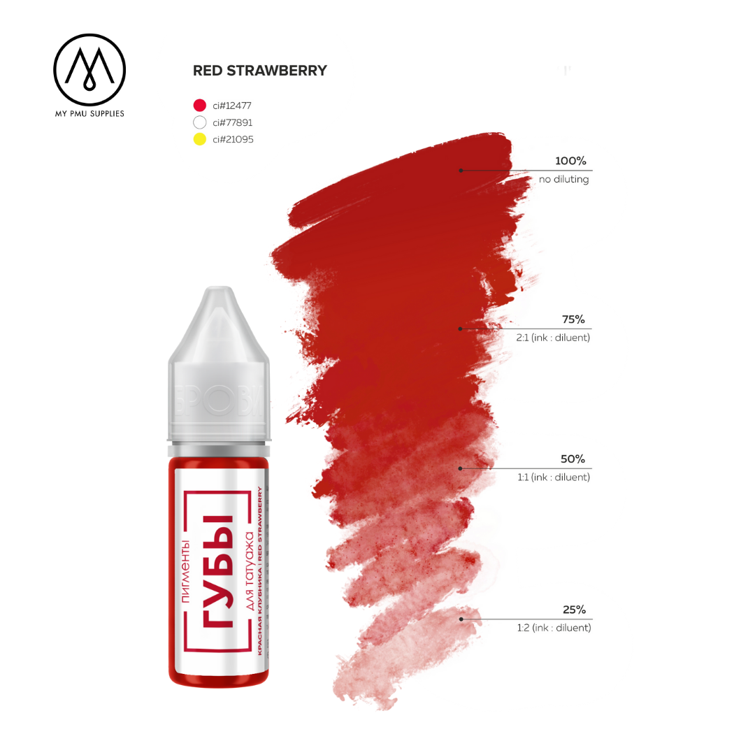 Brovi Red Strawberry Lip Pigment